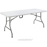 Arebos Table pliable de camping | 180 cm