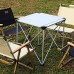 BBGS Table de Camping Pliante Portative Tableau en Alliage D'aluminium avec Sac pour L'extérieur Pique-Nique Pêche Arrière Et À La Maison Size : 52x52x55cm