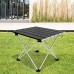 Changor Table Pliante Alliage d'aluminium de Camping de Camping Pliant Portable Alliage d'aluminium 34.5x39.5cm pour Pique-Nique extérieur