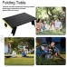 DELITLS Mini table de pique-nique pliante ultra légère et compacte pour camping pique-nique plein air voyage plage Noir