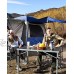 KingCamp Table de Camping Pliable en Aluminium pour 4 à 6 Personnes Charge Maximale 80 kg 107 × 70 × 70 cm pour Pique-Nique Plage Terrasse Pêche Bureau Maison