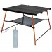 Portable Camping Table Ultra Table Compact Pliant en Aluminium pour pêche randonnée Rouge
