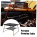 Portable Camping Table Ultra Table Compact Pliant en Aluminium pour pêche randonnée Rouge