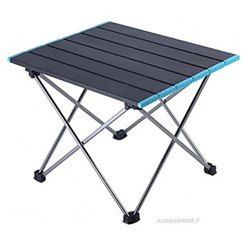 Qiujing Support de table pliable en aluminium ultraléger pour camping extérieur jardin