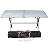 Table de camping en aluminium genius 150 x 80 cm