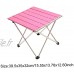Table de camping pliant table pique-nique portable table de pêche légère BBQ Table en aluminium de table rose Cour de pique-nique table et chaise