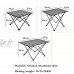 Tables de Camping Alliage d'aluminium de Camping de la Pliante en Plein air Portable Camping de Pique-Nique de Barbecue en Plein air et Chaise
