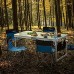 Tables de Camping de la Pliante extérieure et Chaise Portable Barbecue de Camping de Pique-Nique Automobile Color : B Size : 60 * 120 * 70cm