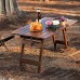 Tables de Camping de Pliage extérieure Pliante de Camping de Pique-Nique en Bois Massif Portable à l'autodonduite Barbecue de Camping Color : B Size : 80 * 48 * 43CM