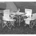 Tables de Camping extérieure et Plateau de Pliante de Pique-Nique Portable Barbecue Fournitures de Camping en Alliage d'aluminium Color : B Size : 95 * 87 * 50CM