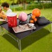 TGUS Table pliante en alliage d'aluminium ultra légère et compacte utilisée pour la maison l'extérieur les voyages le camping la randonnée le pique-nique à la plage noir