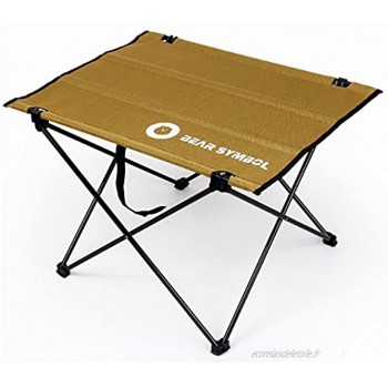 TRIWONDER Table de Camping Pliante en Alliage d'Aluminium Légère Table Pliable Compacte Portable pour Camping Randonnée BBQ Pique-Nique Pêche