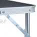 vidaXL Table Pliable de Camping Table Pliable de Jardin Table de Randonnée Table de Pique-Nique Table d'Exterieur Gris Aluminium 60x45 cm