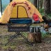 Wsrcxx Table de camping portable avec support de rangement et sac de transport table multifonctionnelle pour pique-nique camping randonnée pêche pour 4-6 personnes