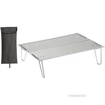 yotijar L'aluminium Se Pliant Portatif Extérieur Table Le Pique-Nique Léger de Camping