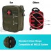 Pack de traitement d'urgence sac médical Qiilu sac médical 100D Oxford secourisme sac médical sac à dos pour voyage camping véloarmée verte