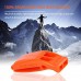Kongqiabona-UK 1Pc Outdoor Survival Rescue Emergency Plastic Whistle Durable Lightweight Non-corrosivePortable Outdoor Survival Rescue Emergency Plastic Loud Whistle with Built in Clip