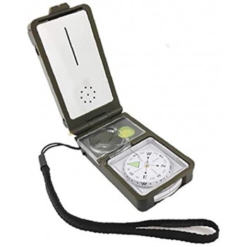 NIDONE Kit d'outil de Survie en Plein air Combinaison Compas T10 Thermomètre Sifflet Multi-Fonction pour Camping Randonnée