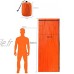 10 Pack Couvertures Thermiques d'urgence-Orange Sac De Couchage Orange Couverture De Films Aluminisée PE Couverture De Camping en Plein Air pour Survivre Tentes Coupe-Vent Imperméable Réutilisable,
