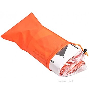 Baishi Tente de secours portable imperméable coupe-vent chaud pour randonnée aventure voyage