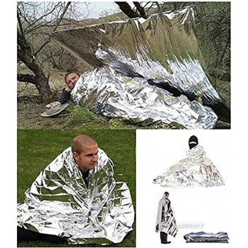 Tente d'urgence pour l'extérieur couverture de sac de couchage survie logement réfléchissant camping randonnée chasse camping activités de plein air.