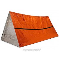 Youjin Abri d'urgence en plein air tente de survie abri d'urgence portable imperméable coupe-vent sac de couchage chaud pour randonnée voyage en plein air