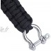 Bracelet de survie en acier inoxydable Bracelet en paracorde de 24,5 cm Bracelet de survie en nylon