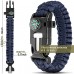 Paracord Bracelet Kit lot de 3 pour la survie en plein air Anastasia 9 pouces Survival Gear Kit avec boussole intégrée allume-feu urgence couteau & Whistle.