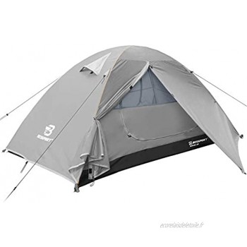 Bessport Camping Tente 1 et 2 Personnes et 4 Personnes Ultra Légère Facile à Installer Tentes Dôme Double Couche Tente 4 Saison Imperméable Ventilée pour Pique-Nique Randonnée Camping