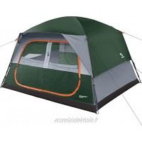 Bessport Tente Familiale pour 6 Personnes Tente de Camping Etanche 3-4 Saisons Tente Dôme Facile à Installer pour Les Activités de Plein Air Festival Camping