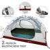 Forceatt Tente 2-4 Personnes Camping 4 Saison Imperméable Anti UV Tente Ultra Legere Facile Dôme Double Couchepour Pique-Nique Randonnée Trekking Camping
