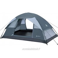 Forceatt Tente de Camping pour 2 Personnes avec Portes Doubles imperméable et Coupe-Vent Facile à Installer Sac à Dos ventilée et adaptée aux Sorties en Plein air et en randonnée