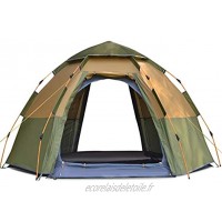 HAHFKJ 3-4 Personnes Dôme Automatique Tente Facile instantanée Set Up Portable Camping Pop-Up 4 Saisons Backpacking Tente familiale Voyage