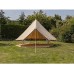 Massage-AED Tente Cloche en Toile de Coton 3 m 4 m avec 4 fenêtres Tente de yourte Indienne Robuste Camping Tente tipi familiale pour Glamping Festival