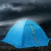 QGL-HQ Tente familiale Tente Dôme Camping 4 Saison Tentes autoportant Coupe-Vent imperméable à l'eau for Le Camping en Plein air Tente randonnée Randonnée métal Bleu 200X150X105CM