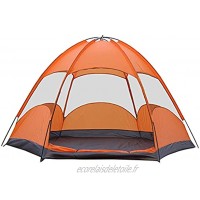Ranana Tente hexagonale Tente de dôme Festival de 4-8 Personnes Tente de Camping familiale Coupe-Vent imperméable et résistant aux UV 240 240 145cm 94.5 94.5 57inch fit