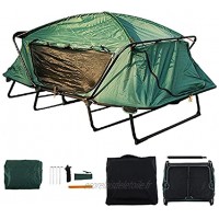 TAOBEGJ Tente Extérieure | Tente De Camping | Tente Hors-Sol Glamping Étanche Tente Dôme 4 Saisons Légère Grande Tente Familiale pour Camping Extérieur,2 People-Green