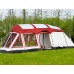 Tente 3 pièces 8 à 12 personnes double couche tente familiale en plein air deux chambres et une salle de séjour tente de camping