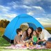 Tente de camping 3-4 personnes grand auvent pare-soleil,coupe-vent imperméable tentes automatiques extérieures,tente de randonnée tente dôme à double portes,idéale pour les voyages en famille bleu