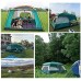 Tente de Camping 8 Personnes Tente Familiale Coupe-Vent Imperméable avec Mouche De Pluie Tente De Plage Tente De Camping 3 Grandes Fenêtres À Treillis Double Couche