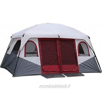 Tente de Camping Deux Chambres à Coucher Un Hall Tente pour Plusieurs Personnes Coupe-Vent Anti-Pluie Anti-UV Convient aux Voyages en Famille