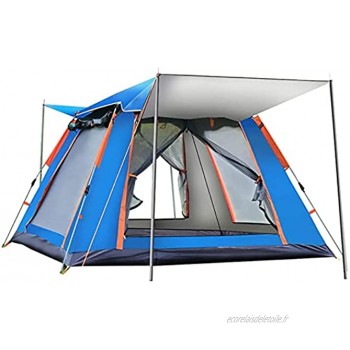 Tente de camping instantanée pour 4 6 personnes pour famille avec auvent tente dôme légère et facile à installer imperméable 4 saisons pour la randonnée la randonnée l'alpinisme et l'extérie