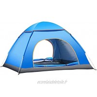 Tente dôme de Camping Tente Pliante à Double Porte pour 3-4Personnes avec Ventilation légère imperméable avec Double Toit pour Le Plein air pour Camping Plage Pique-Nique extérieur