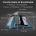 Tente Dôme Pop Up pour 3 À 4 Personnes Tente De Camping Automatique Étanche avec Porche Tente À 2 Portes Et 2 Panneaux pour Jardin Pêche Plage
