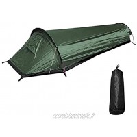 Tente ultra légère pour 1 personne Tente pour 1 personne Moustiquaire étanche Facile à monter Compact Pour trekking camping moto pêche tunnel Vert