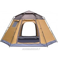 YYDMBH Tentes dôme Pop-Up Tente Automatique 4 Personne Camping Tente Sac à Dos Family Dôme Tentes pour Camping Randonnée Voyager Color : Brown