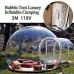ZLZNX Chambre Gonflable de Tente De Bulle Tentes Transparentes de Dôme d'air de Famille D'arrière-Cour de Camping avec Le Ventilateur Libre Boule de Cristal Gonflable