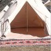 0℃ Outdoor Toile de Coton Tente Empereur Bell Tente Familiale Glamping Tente de Camping pour Camping 4 Saisons Tente étanche Bell pour la Famille Camping Chasse en Plein Air