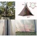 Extérieure Portable Étanche Camping Pyramide Tente Tipi Tente Pentagonale Tipi Adulte avec Trou de Poêle