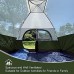 Forceatt Tente 4 Personnes en 3-4 Saisons,Tente de Camping avec Housse de Pluie Amovible,La Toile de Tente Dôme Ventilée est Idéale pour Les Activités de Plein Air en Famille et Les Fêtes d'amis.